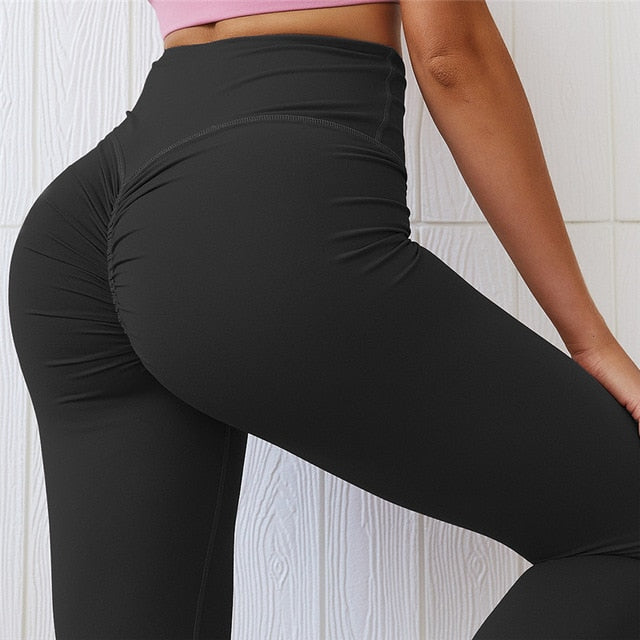 REACT LUXE PREMIUM Scrunch Legging - Black