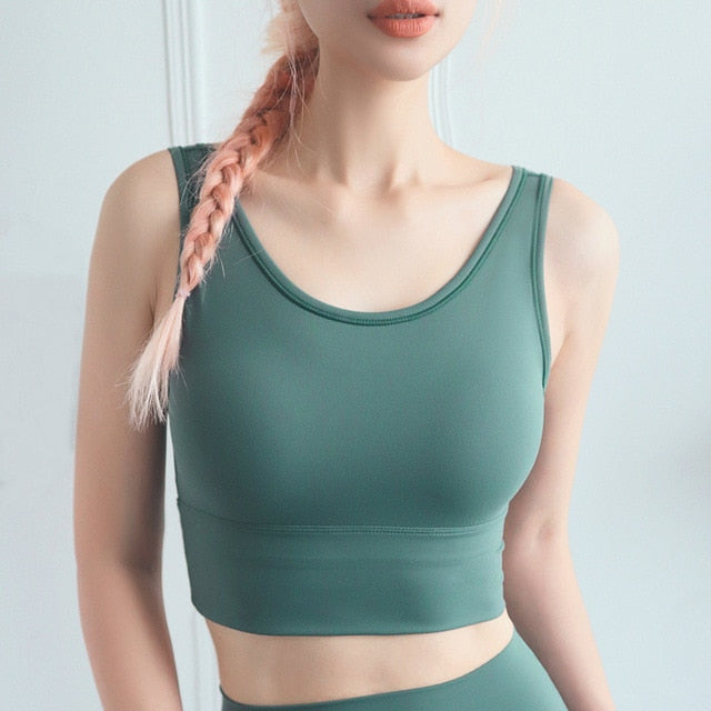 React LIVE LUXE Sports Crop - Green