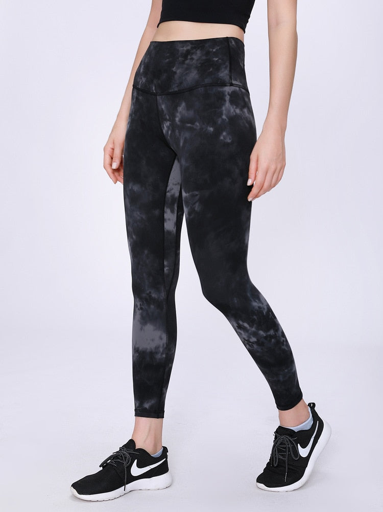 React Tie Dye Sport Legging - Black