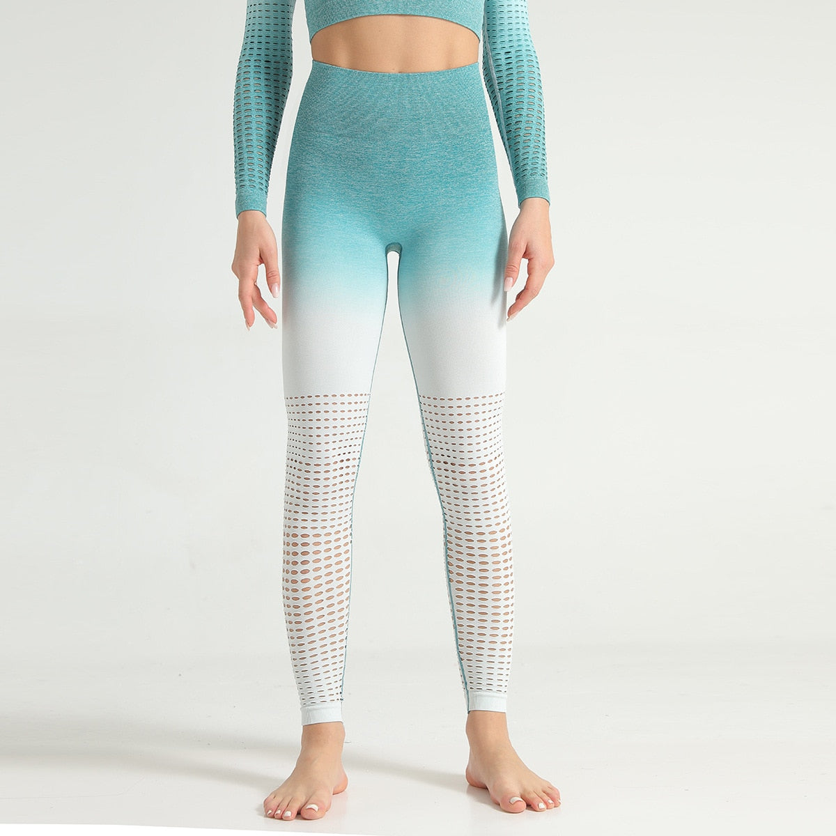 React Seamless Ombre Legging - Light Green