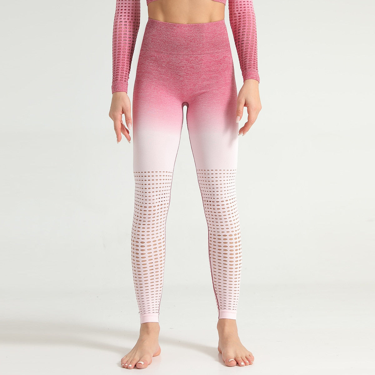 React Seamless Ombre Legging - Rose Pink