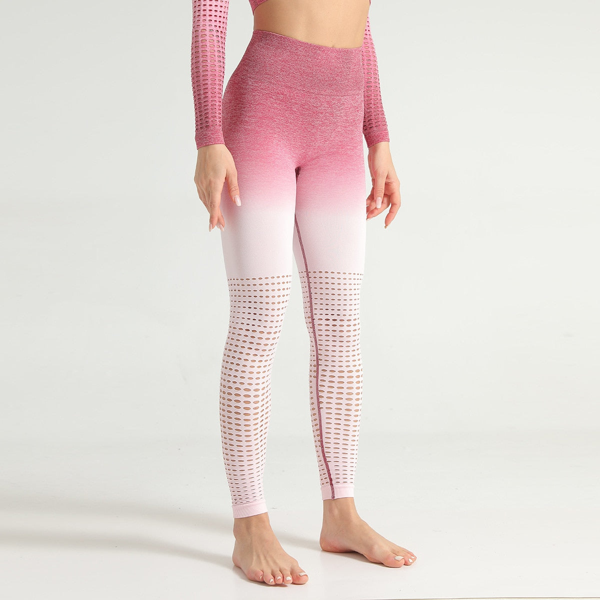 React Seamless Ombre Legging - Rose Pink