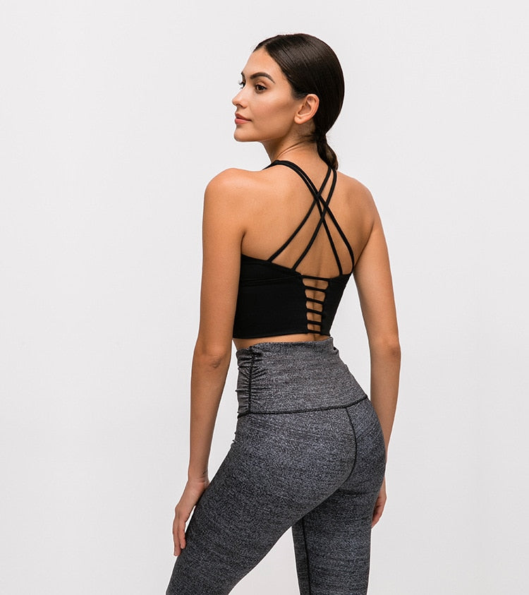 React LUXE PRO Sports Crop - Black