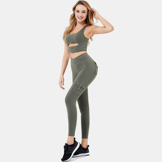 REACT LUXE FLEX Legging - Army Green