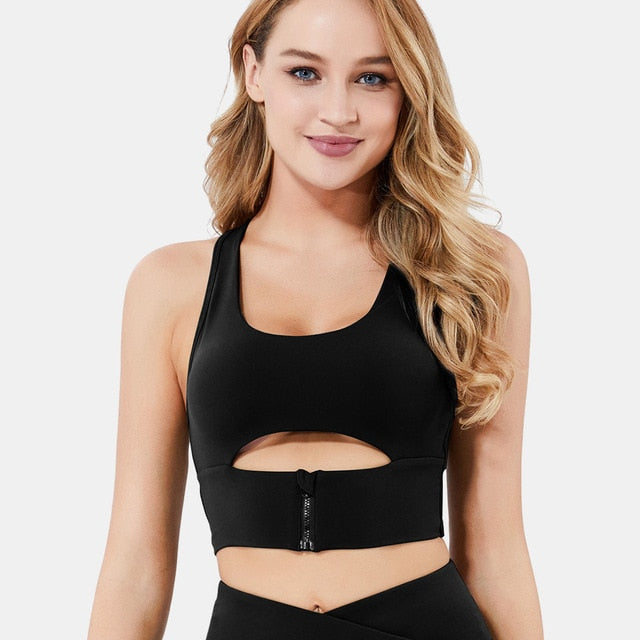 REACT LUXE FLEX Sports Crop - Black