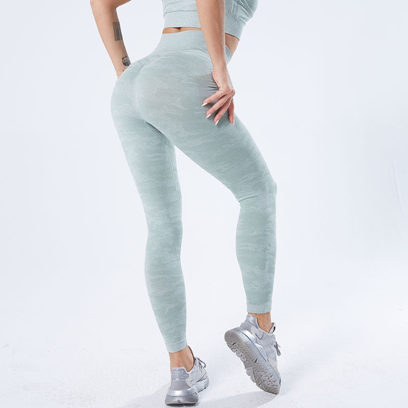 REACT Seamless CAMO Legging - Light Green