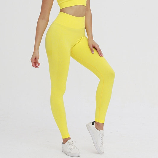 REACT Premium Seamless Full Length Legging - Yellow