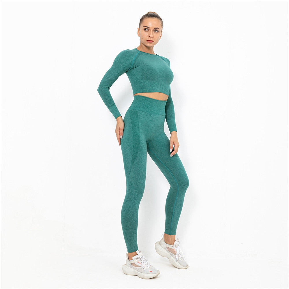 React Seamless LUXE Set - Dark Green