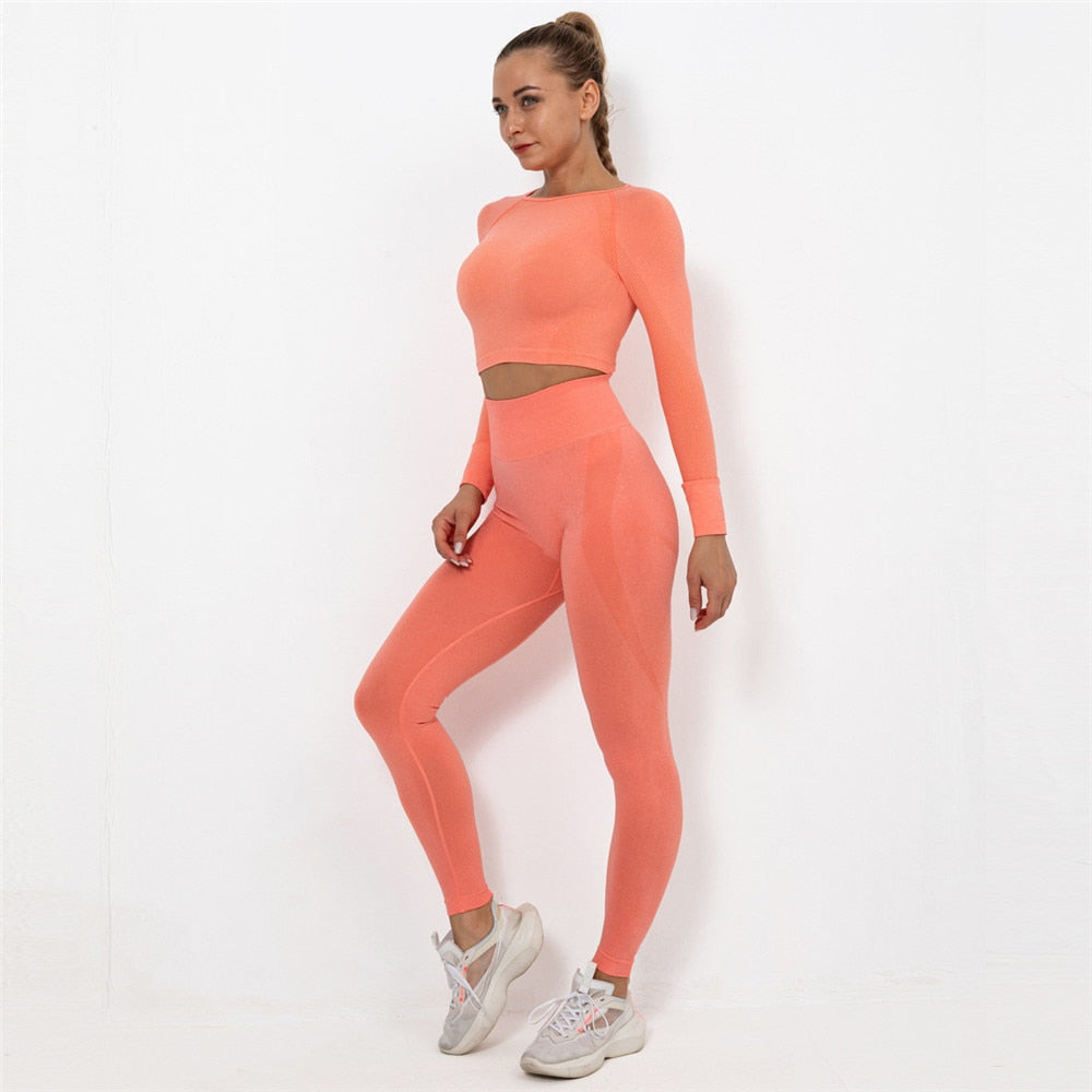 React Seamless LUXE Set - Orange