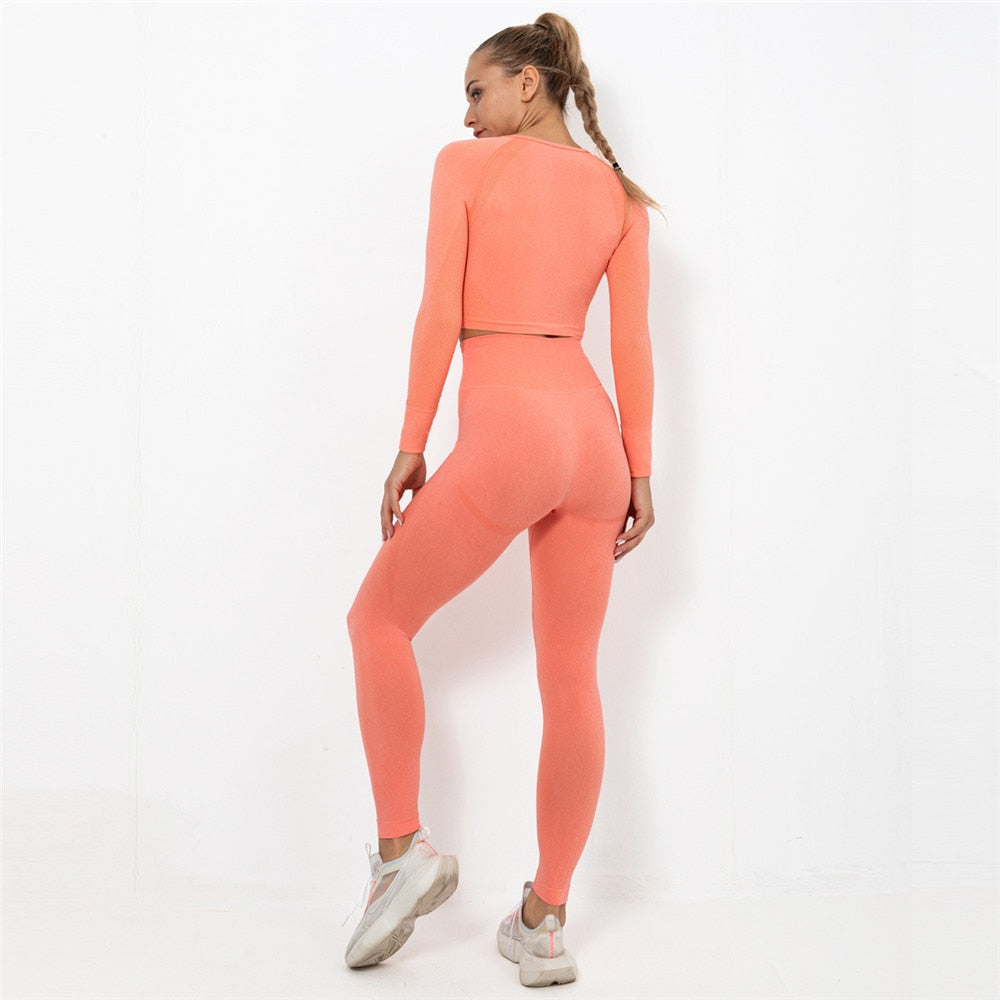 React Seamless LUXE Set - Orange