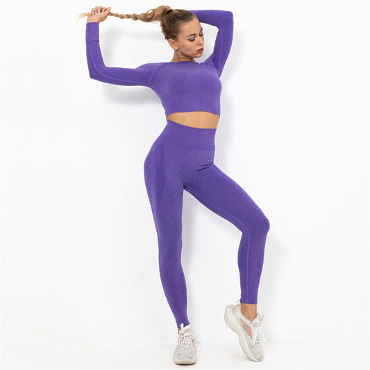 React Seamless LUXE Set - Dark Purple