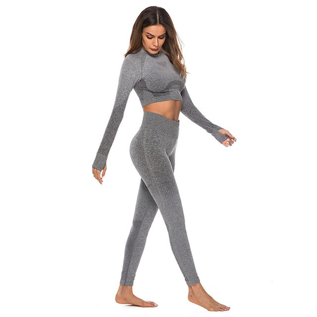 React Seamless Ombre Legging - Grey