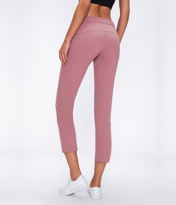 React PREMIUM Cropped 3/4 Sports Jogger - Pink