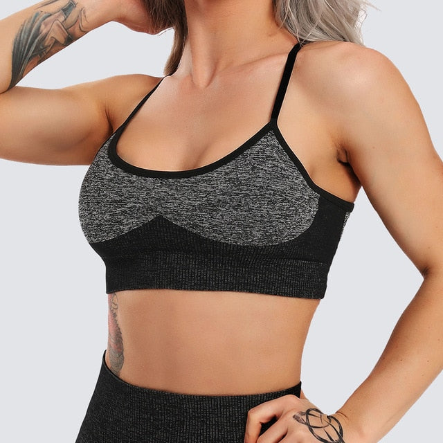 React GRATITUDE Sports Bra - Black