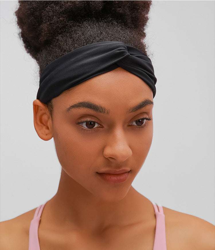 REACT TWIST Workout Yoga Hair Band - Black