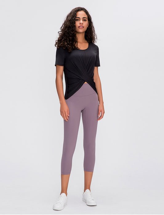 React LUXE Sports Crop - Black