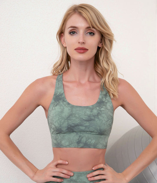 React LUXE FLEX Sports Crop - Green