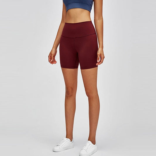 React Seamless High Waist Short - Ruby Red