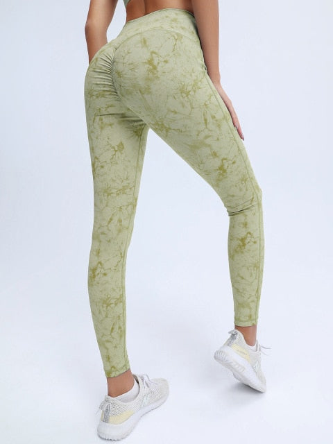 React LUXE FLEX Scrunch Legging - Green