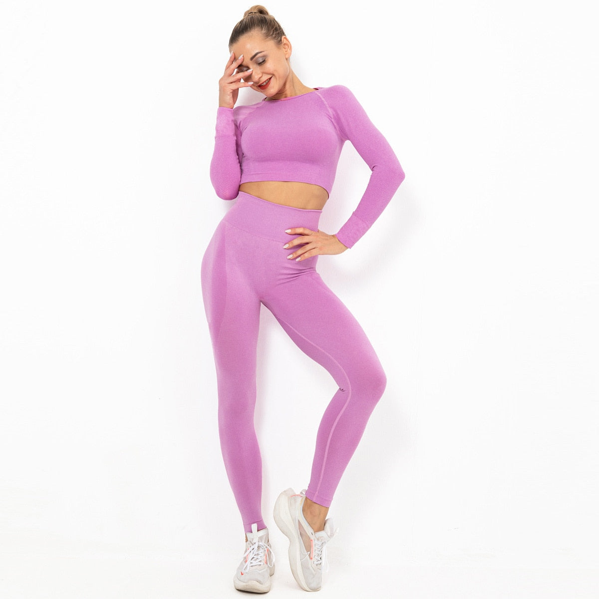 React Seamless LUXE Set - Rose Pink