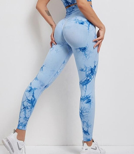 React SUPER LUXE Legging - Blue Marble