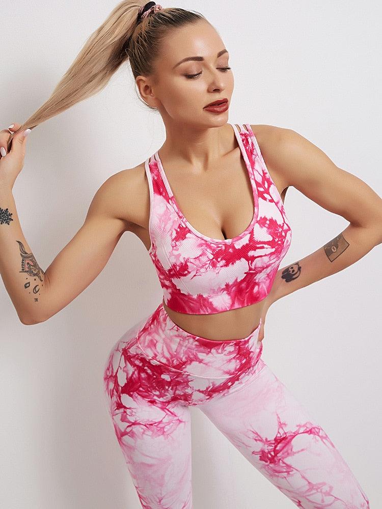 React SUPER LUXE Crop Top - Pink Marble